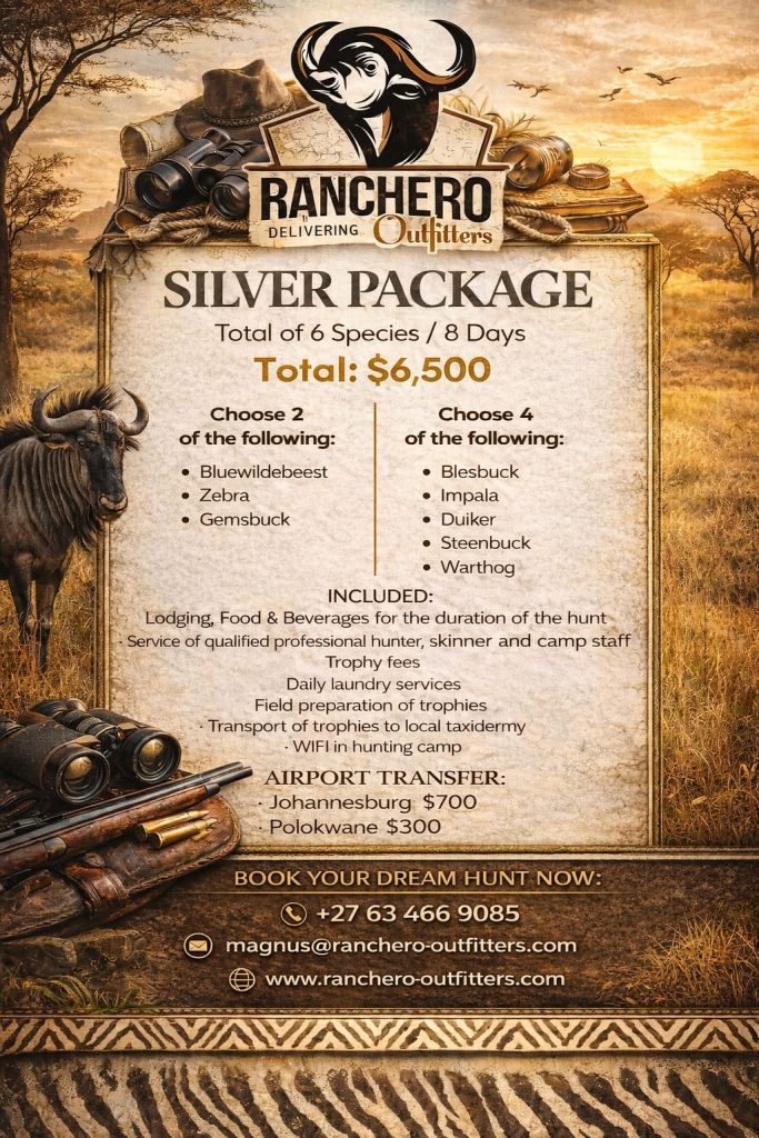 outh Africa Hunting Silver Package Prices